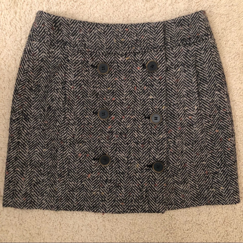 Ann Taylor Loft Herringbone Skirt